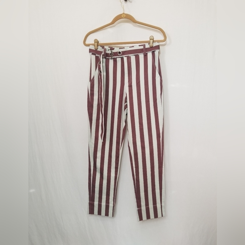 UNIQ USA Striped Ankle pants